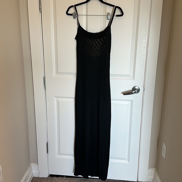 Laundry by shelli segal black two tone maxi dress size large - Picture 4 of 4